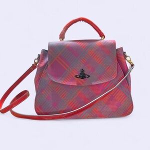 Vivienne Westwood Pink and Orange Patterned Bag